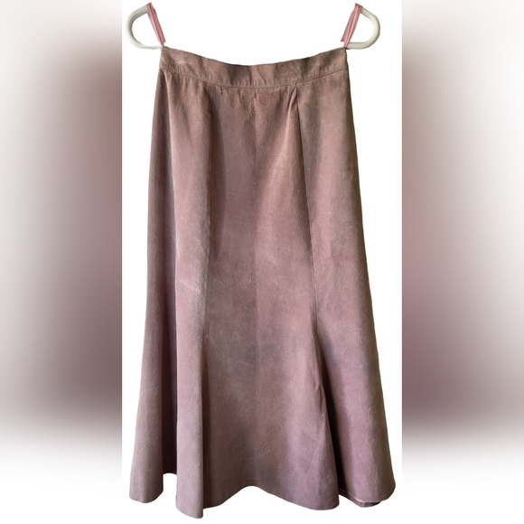 Jinx Senior Toronto Canada Dresses & Skirts - Vintage 80's Suede • Jinx Senior Toronto Canada • Rose Pink Maxi Sk…